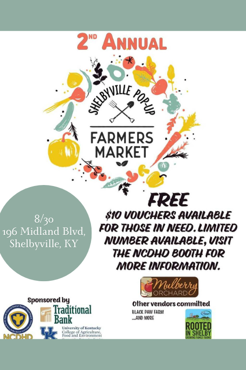 Shelbyville Pop-Up Farmers' Market flyer