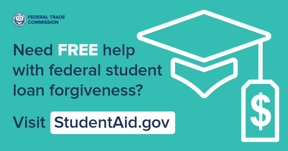 student loan forgiveness help graphic