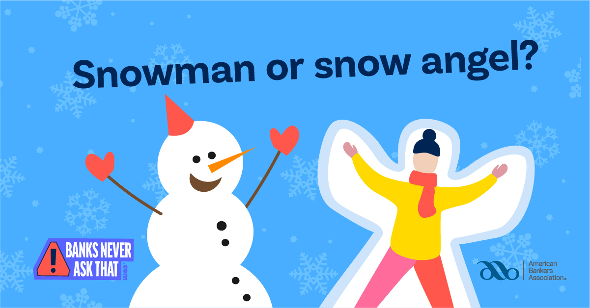 snowman or snow angel aba banks never ask that graphic