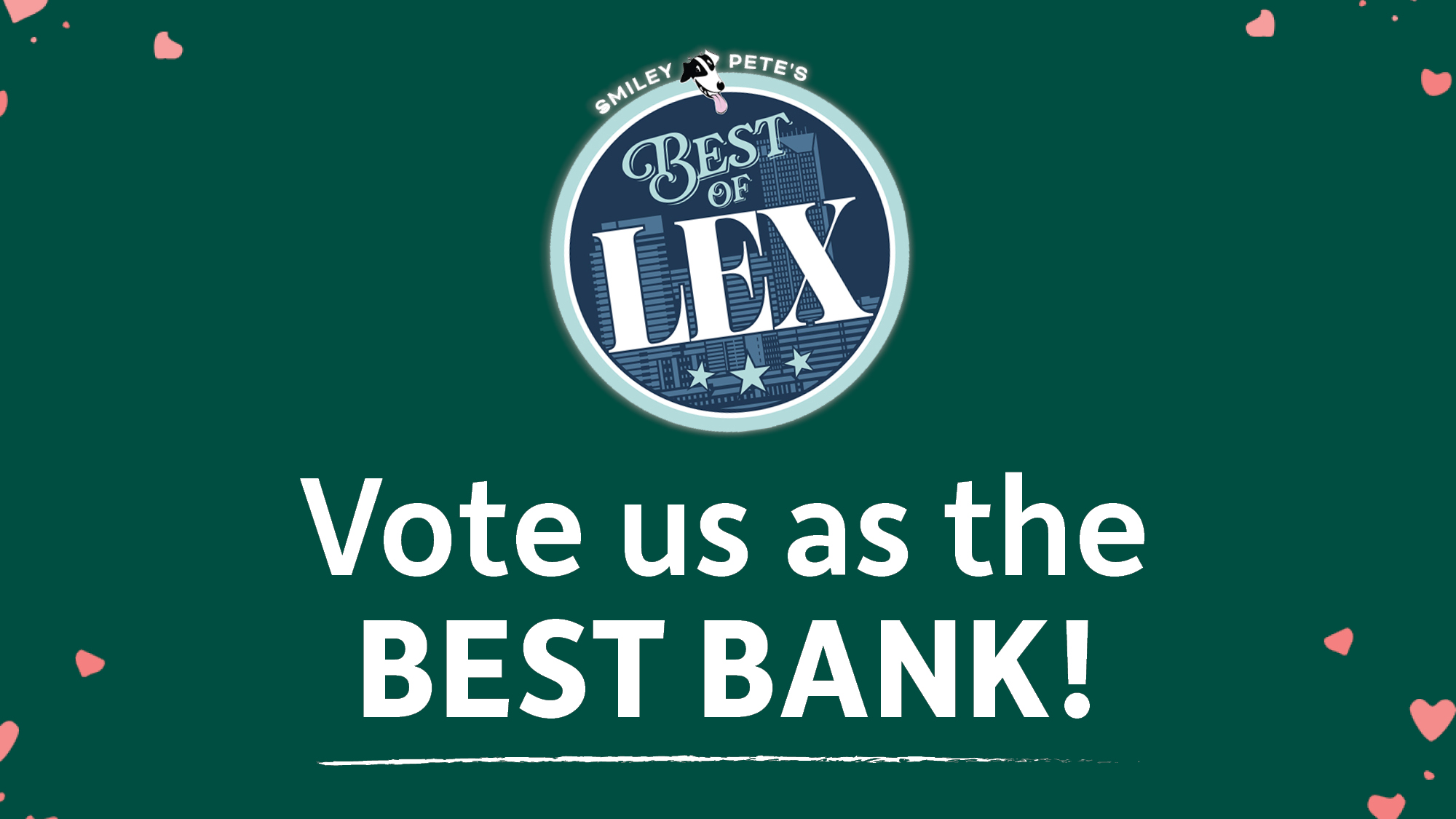 vote us as the best bank graphic