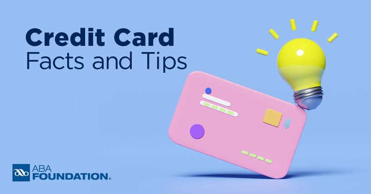 Financial Literacy Month: Credit Card Facts and Tips aba graphic