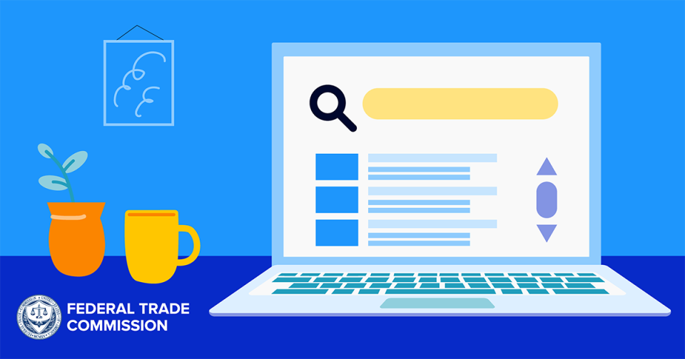 ftc laptop with search icon and bar