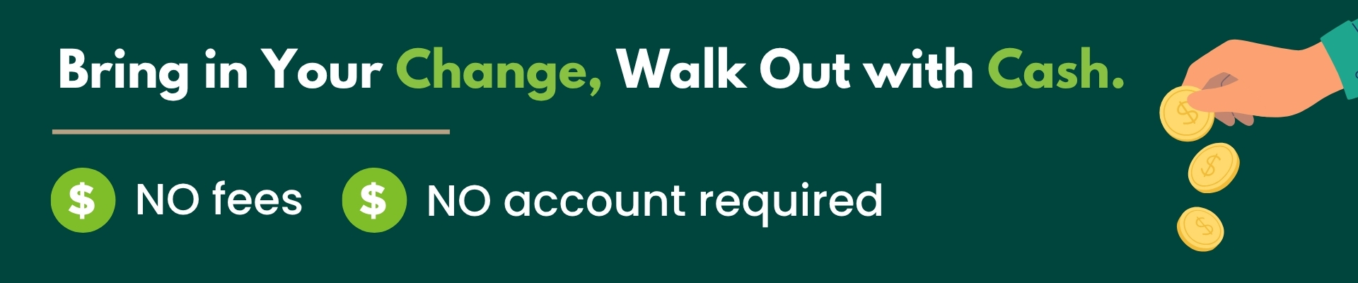 No Fee Coin Counter - Mobile