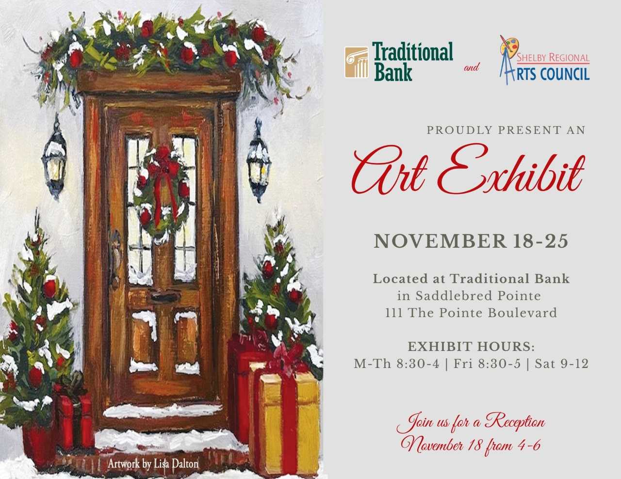 Shelbyville Art Exhibit invitation 