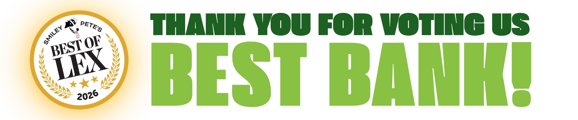 thank you for voting us best bank