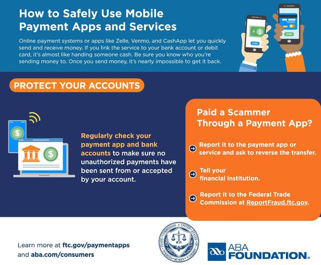 Fraud prevention tips from the Federal Trade Commission on using mobile payment apps. Learn more at ftc.gov/paymentapps