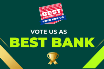 vote us as best bank Banner