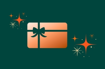Gift card with sparkles Banner