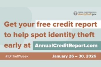 free credit report identity theft awareness week Banner