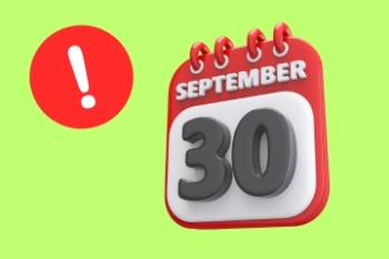 september 30th date with red exclamation point  Banner