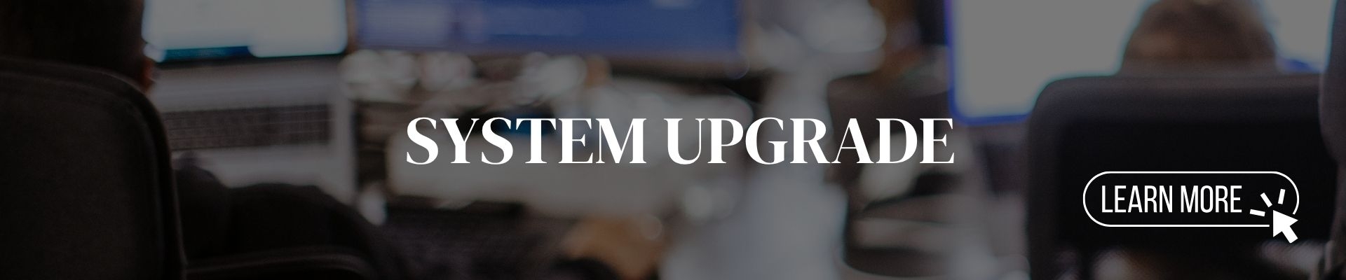 System Upgrade Banner