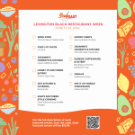 Lexington Black Restaurant Week Menu