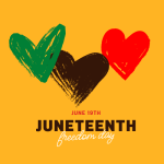 june 19th Juneteenth freedom day graphic