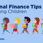 Personal Finance Tips for Young Children: Financial Literacy Month aba graphic
