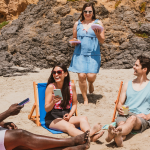 beach picnic with friends