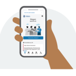phone with fema app showing