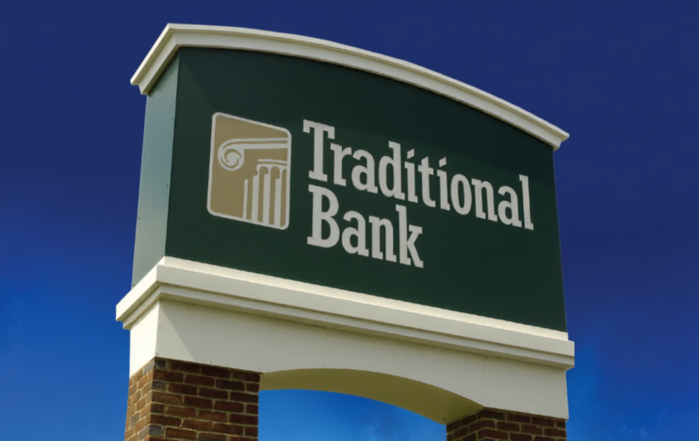 Traditional Bank Sign